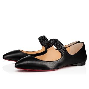 M A Gil Napa Mary Jane Red Sole Ballet Flats